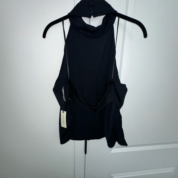 🖤 Anthropologie Mock Neck Open-Back Tank Top | NWT | Size XL - Picture 4 of 5